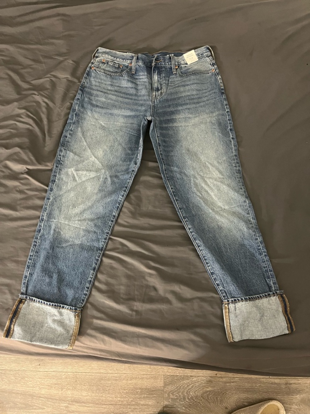 J. Crew Men's Relaxed Straight Blue Denim Jeans